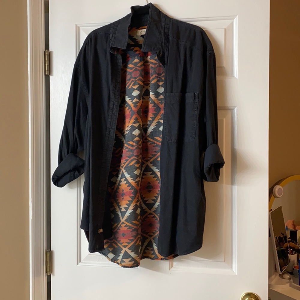 We the Free Aztec Button Down